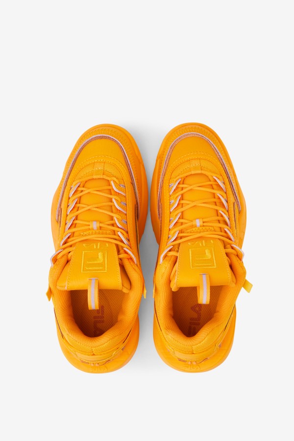 Yellow/Burnt Orange Fila Women\'s Disruptor 2 Exp