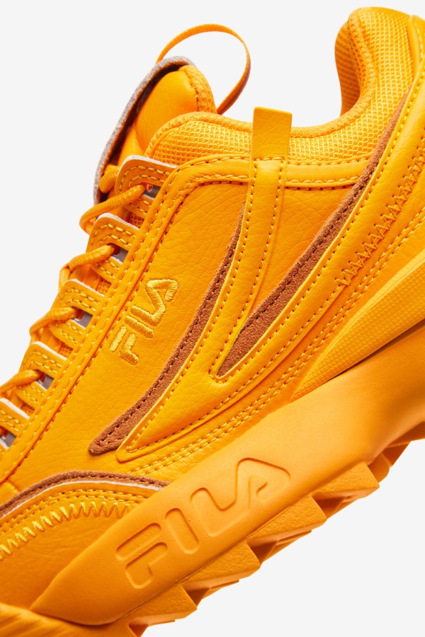 Yellow/Burnt Orange Fila Women\'s Disruptor 2 Exp