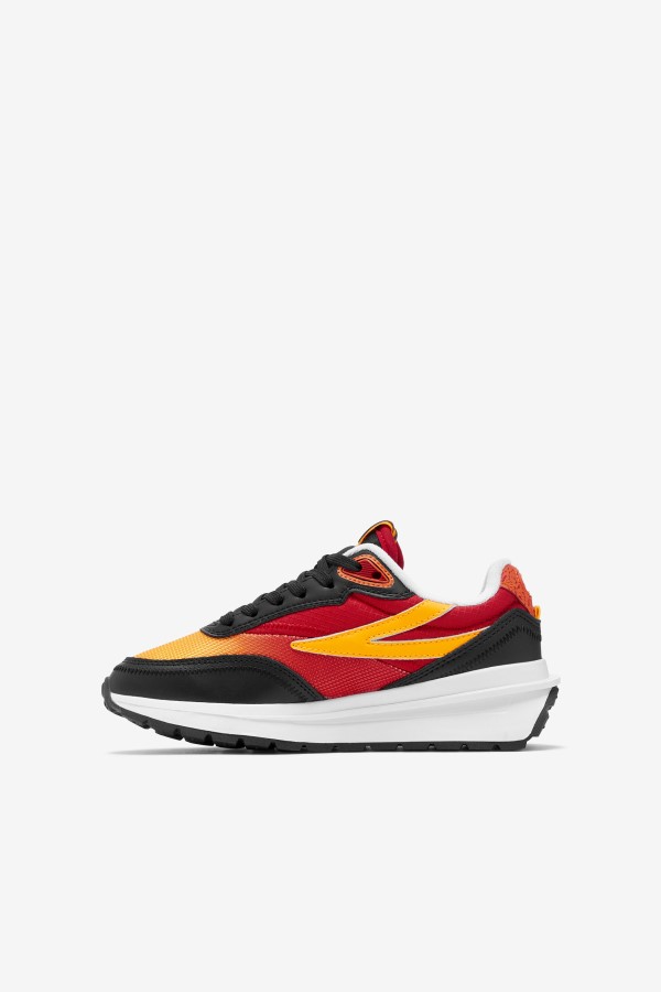 Big Kids\' Renno Black/Red/Gold Fila
