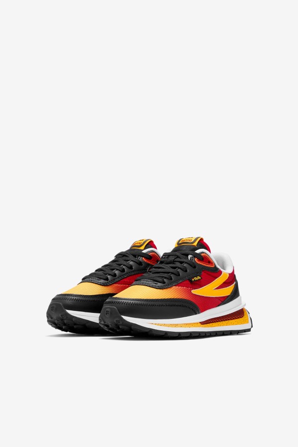 Big Kids\' Renno Black/Red/Gold Fila