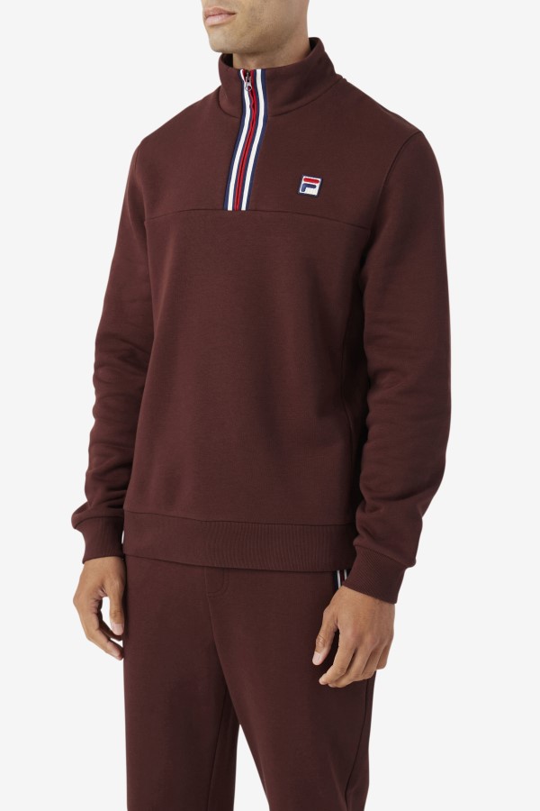 Brown Stone Weston Half Zip Fila