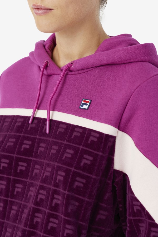 Lorri Velour Hoodie Grape Wine/Rouge/Potpourri Fila