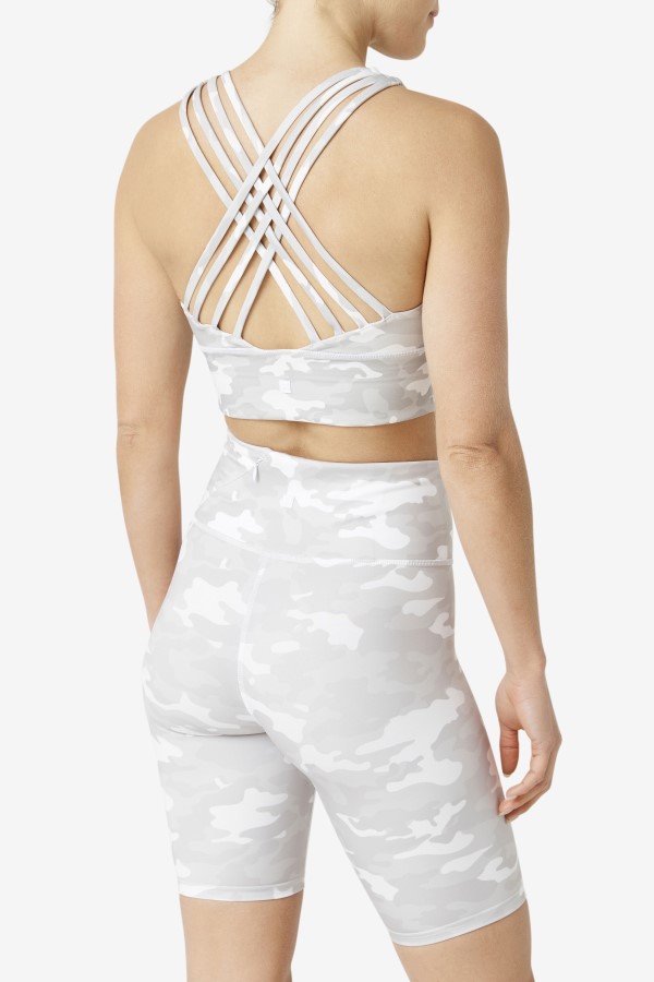 Fila Uplift High Neck White Sports Bra