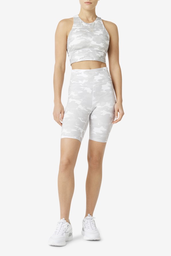 Fila Uplift High Neck White Sports Bra