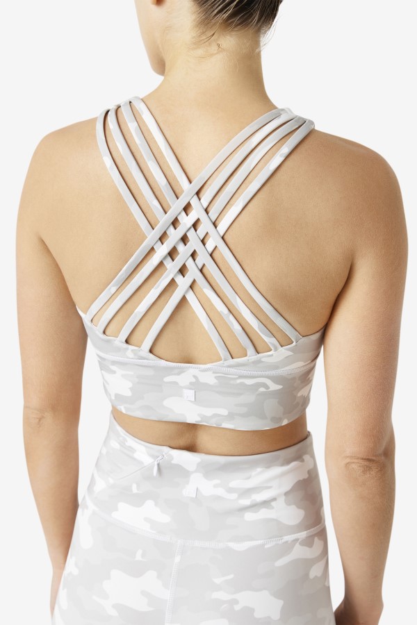 Fila Uplift High Neck White Sports Bra