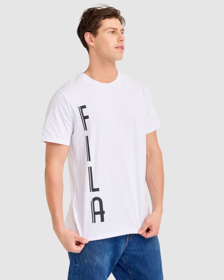 Markus Tee Light Grey Marle Fila