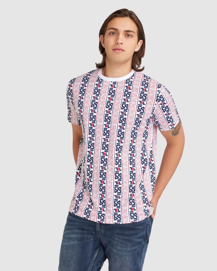 Fila White Men's Harrison Tee