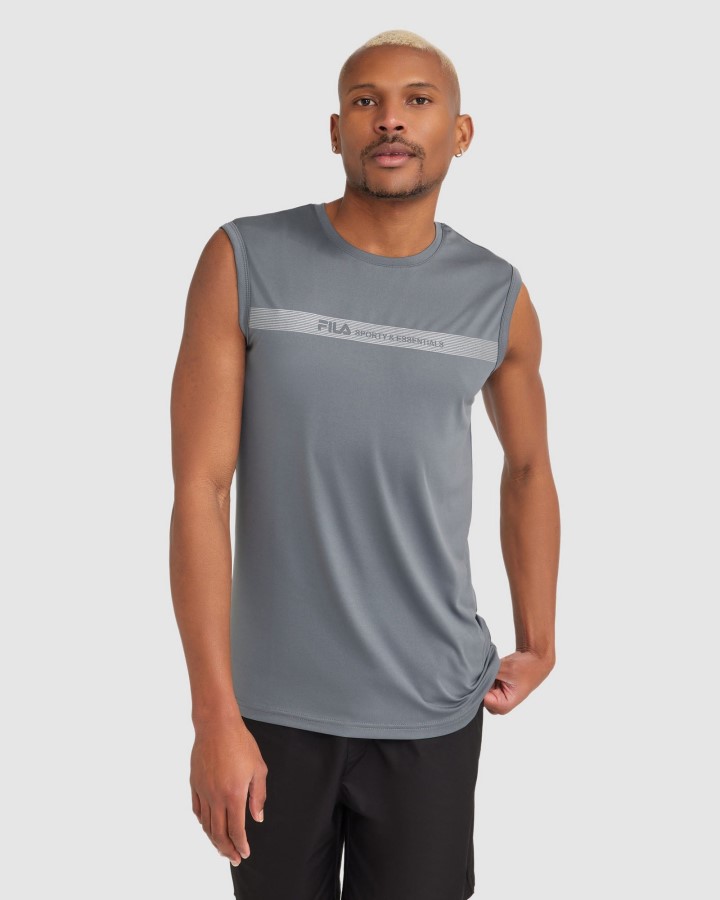 Men's Caleb QDry Tank Poppy Seed Fila