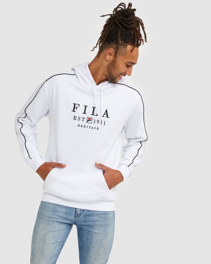 White Unisex Heritage Hood Fila