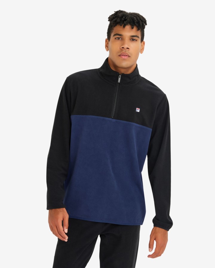 Men's David Qtr Zip New Navy Fila