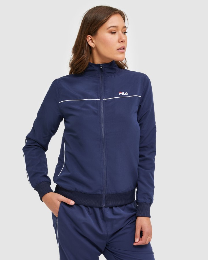 New Navy Fila Classic Women's Microfibre Jacket