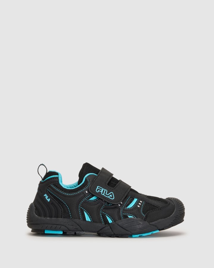 Kid's Mattia Strap Fila Charcoal/Blue