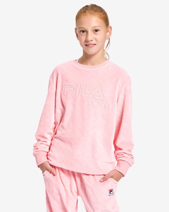 Fila Pale Rose Kid's Sloane Crew