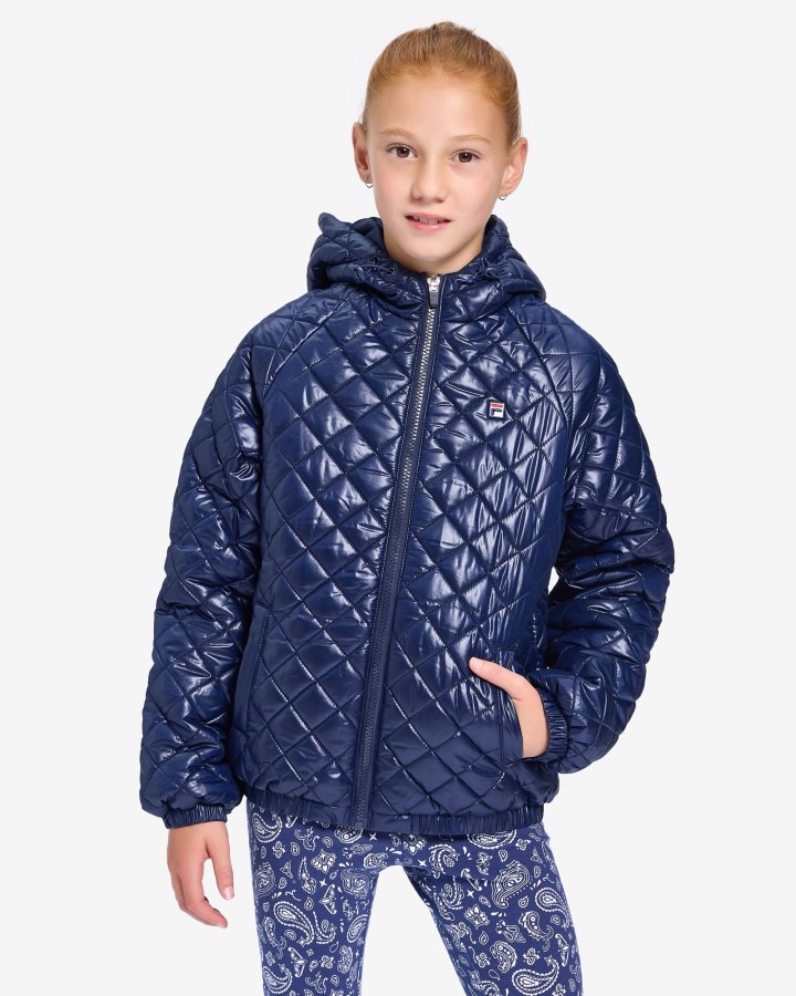 New Navy Girl's Natasha Puffa Fila