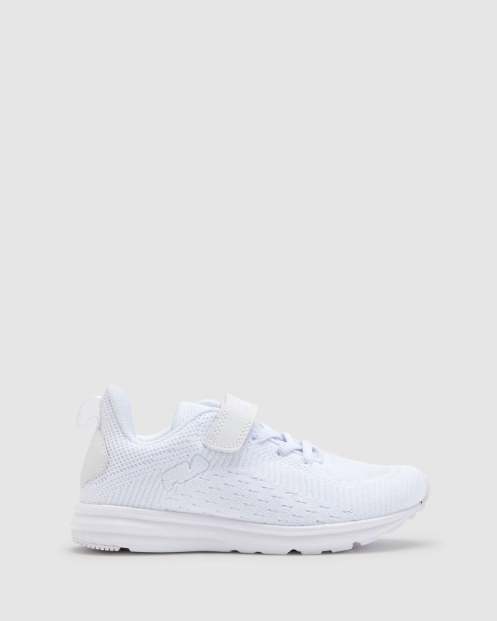White Kid's FILA Classico Strap Fila