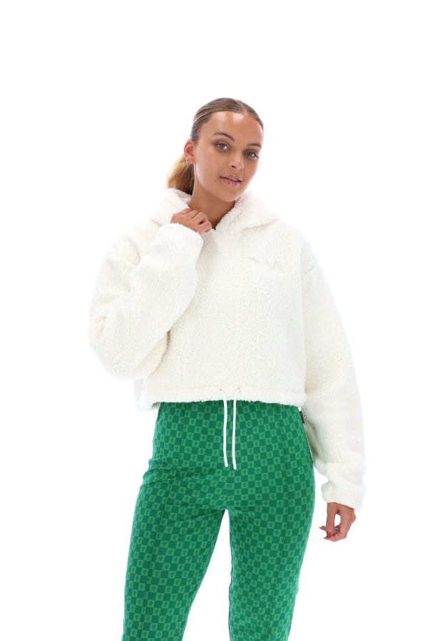 Fila Abbey Cropped Fleece Hoodie